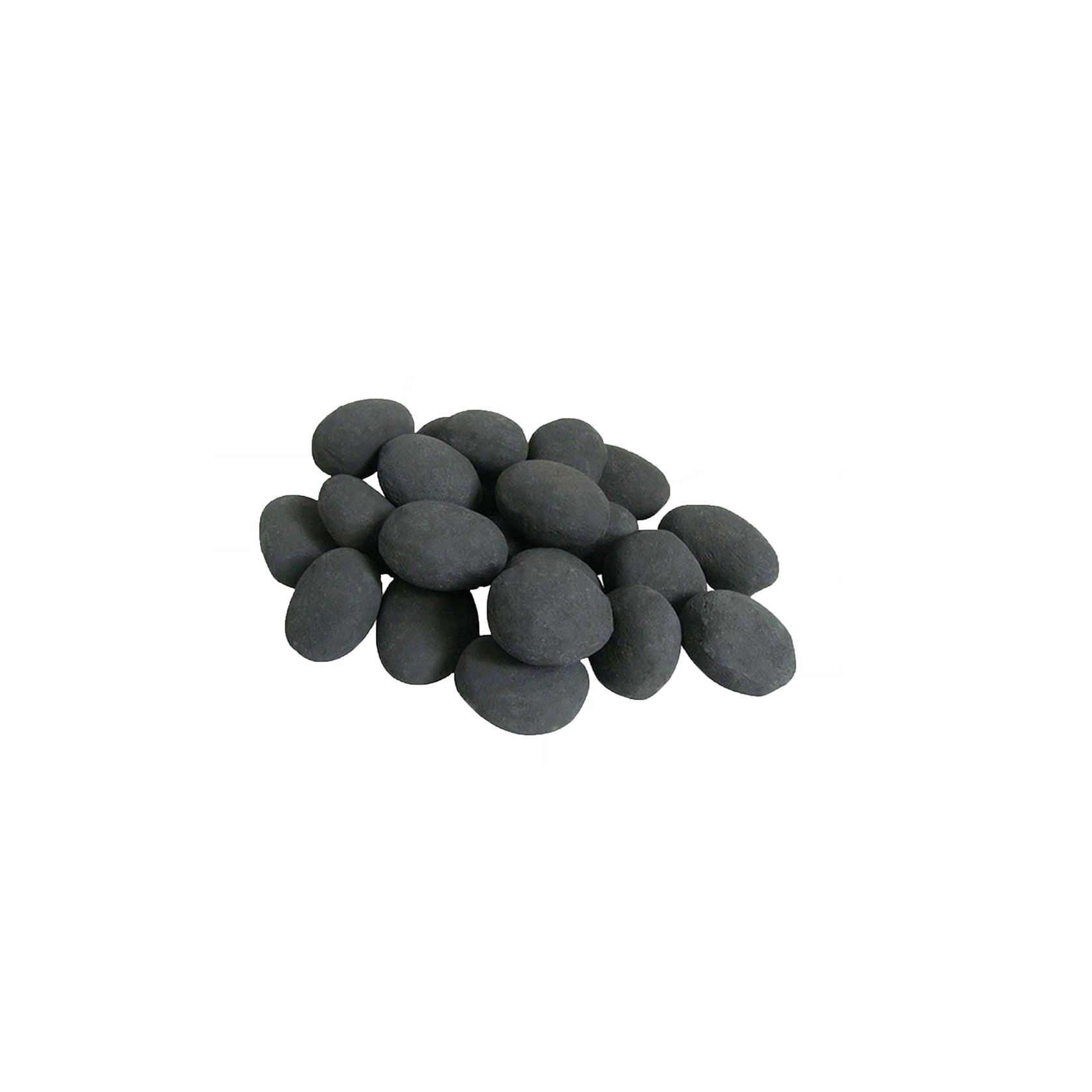 Naked Flame Decorative Black Fireplace Pebbles gallery detail image