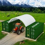 20FT Steel Structure Container Dome Shelter - 8m Length gallery detail image