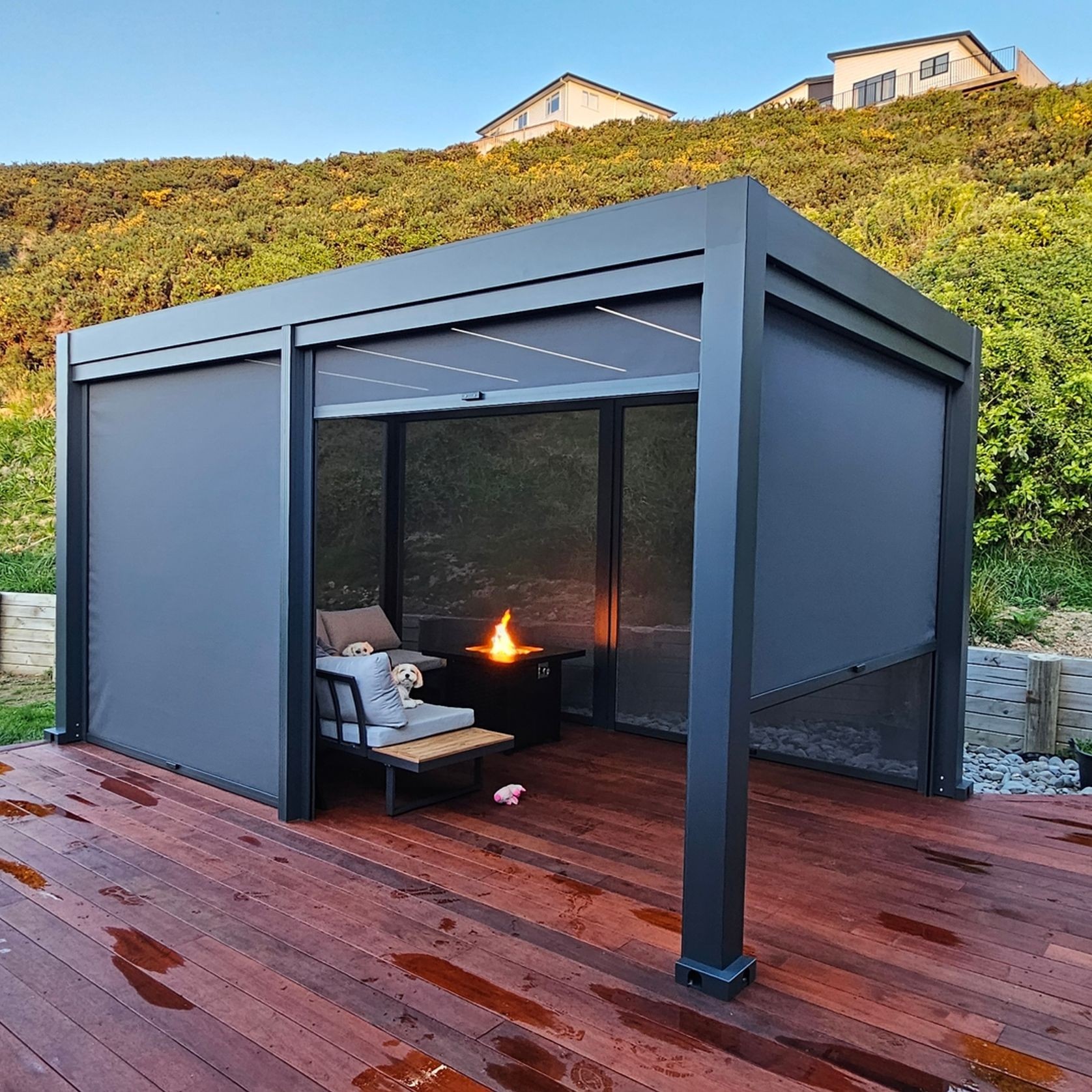 Tasman Motorised Freestanding Louvre Roof gallery detail image