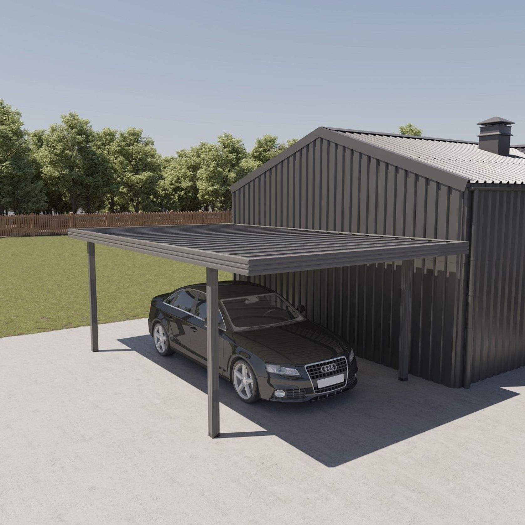 Single Carport 4850(D) x 3600(W)mm gallery detail image