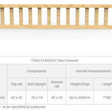 FR04 Straight Slat Exterior Fretwork gallery detail image