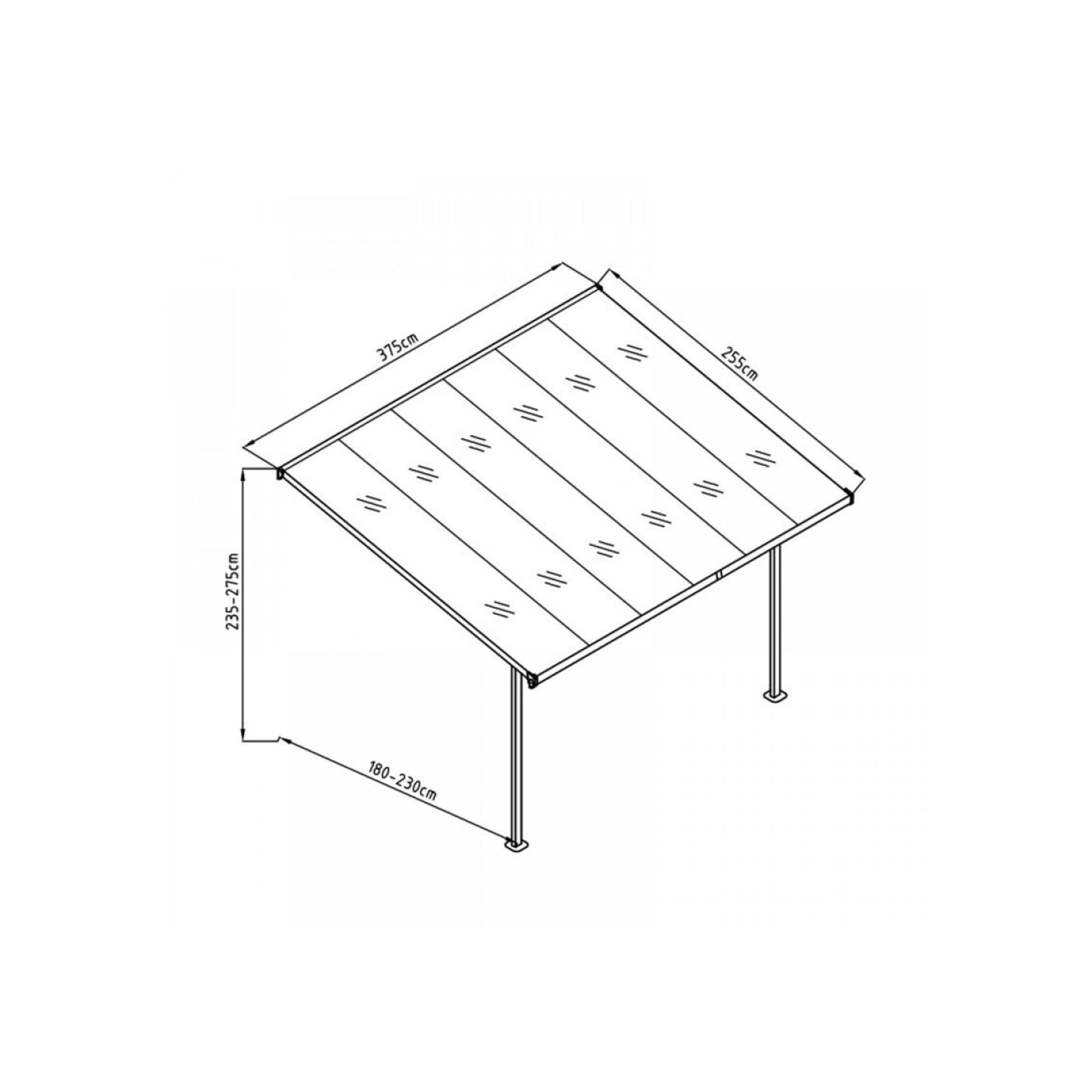 Aluminium Canopy Patio Cover | DTP-BS6B-AKL gallery detail image
