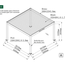 Tasman Motorised Freestanding Louvre Roof gallery detail image