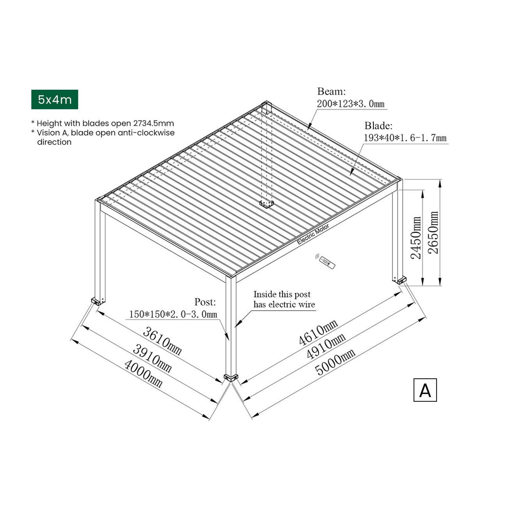 Tasman Motorised Freestanding Louvre Roof gallery detail image
