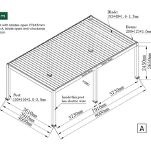Tasman Motorised Freestanding Louvre Roof gallery detail image
