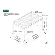 Caspian Manual Freestanding Louvre Roof gallery detail image