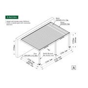 Caribbean Motorised Wall Mounted Louvre Roof Aluminium Pergola gallery detail image