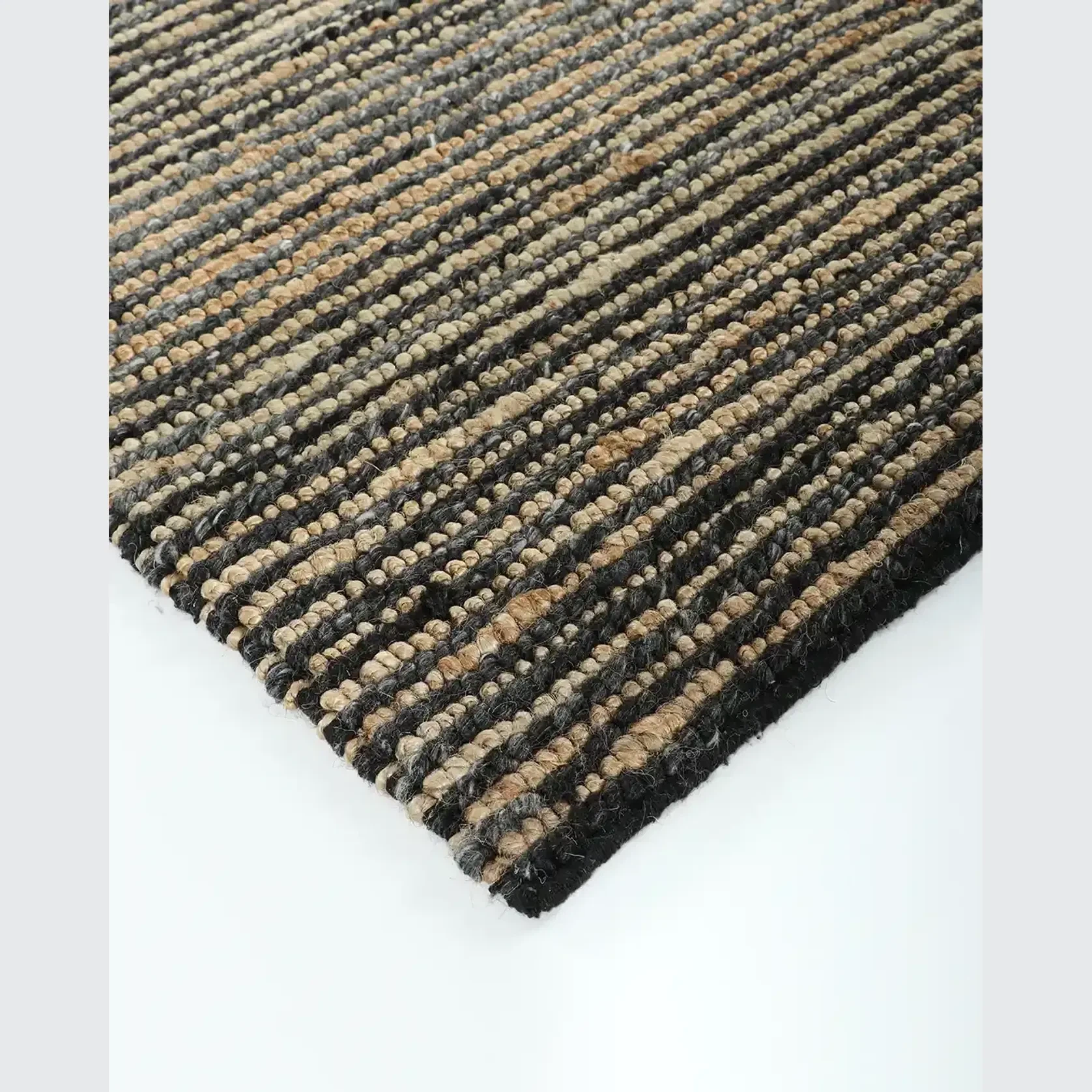 Baya Lima Entrance Mat - Charcoal/Natural | 50% Wool, 50% Jute gallery detail image