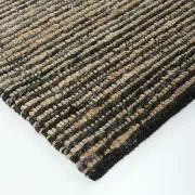 Baya Lima Entrance Mat - Charcoal/Natural | 50% Wool, 50% Jute gallery detail image