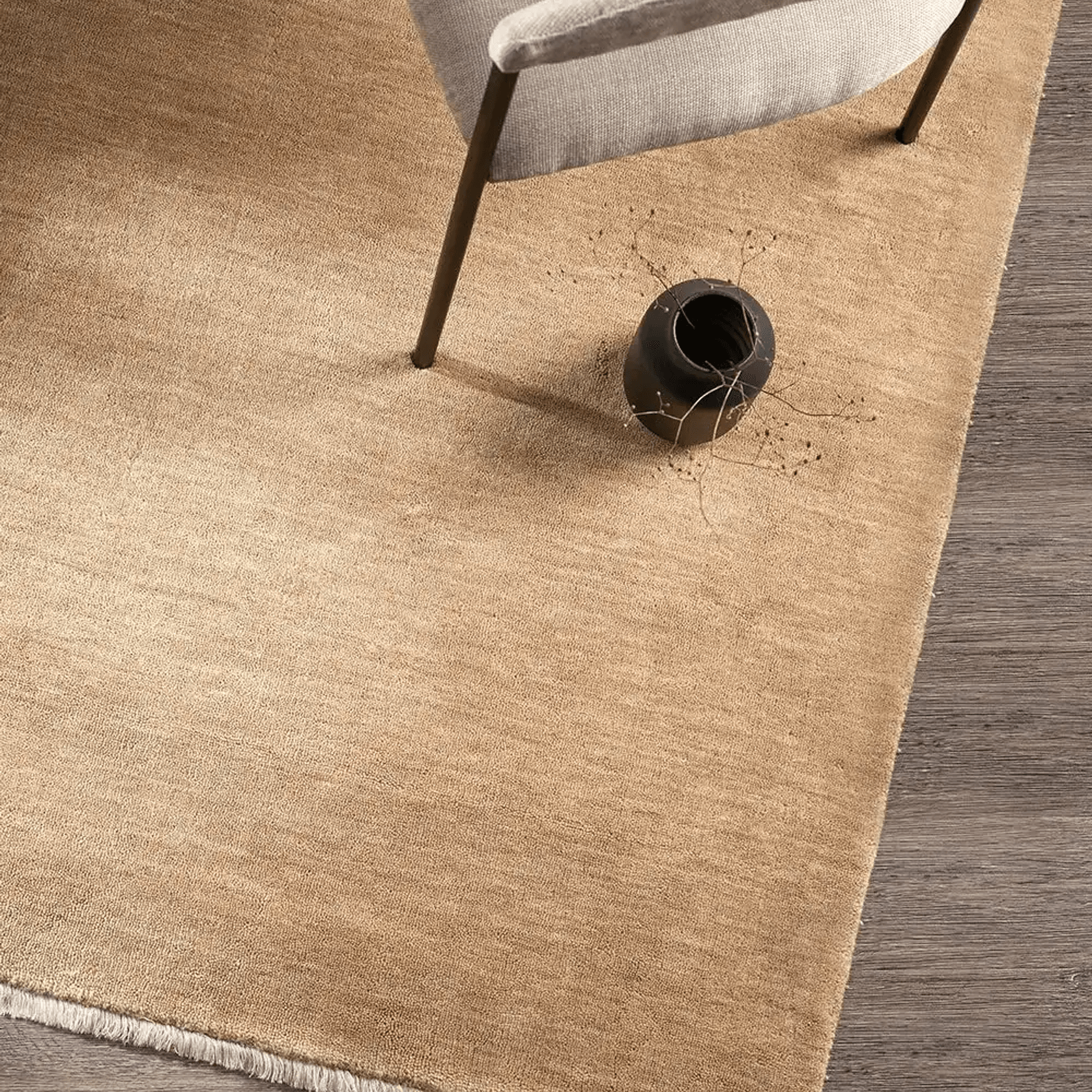 Baya Sandringham 100% NZ Wool Rug - Putty gallery detail image