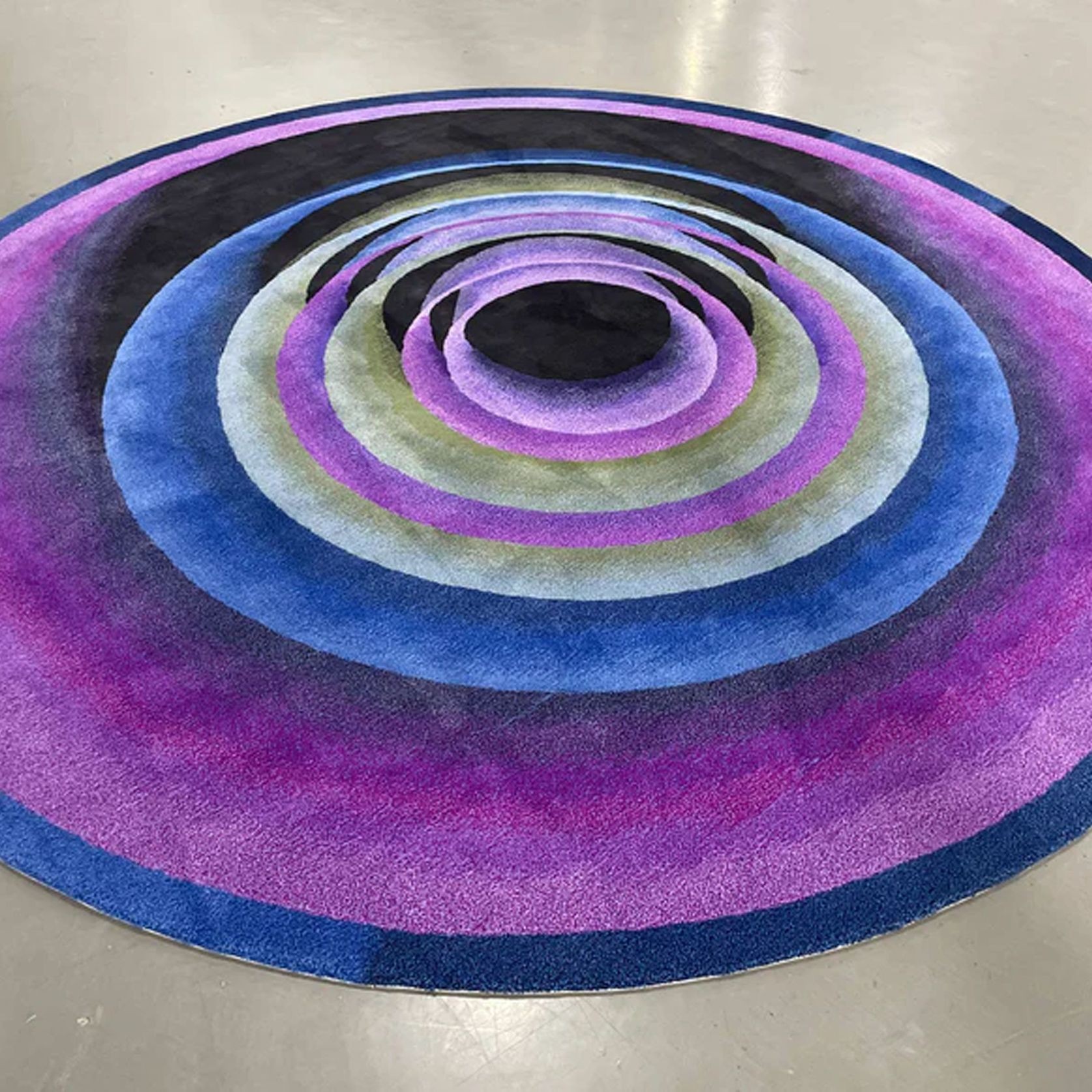 Zen Black Hole Wool Rug gallery detail image
