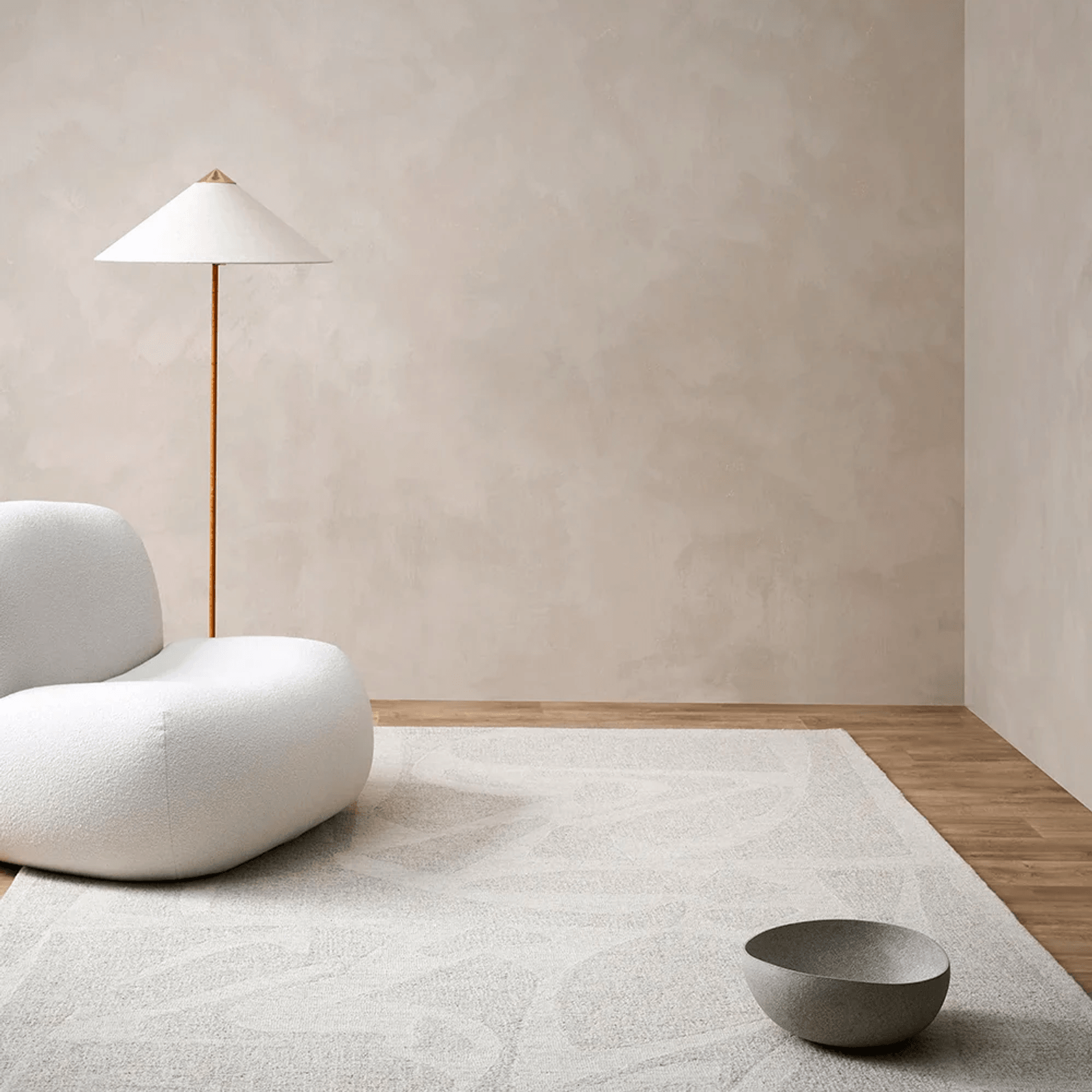 Baya Maya 100% Wool Rug - Oatmeal gallery detail image