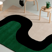 Marimekko Seireeni - Green | 100% Wool Designer Floor Rug gallery detail image