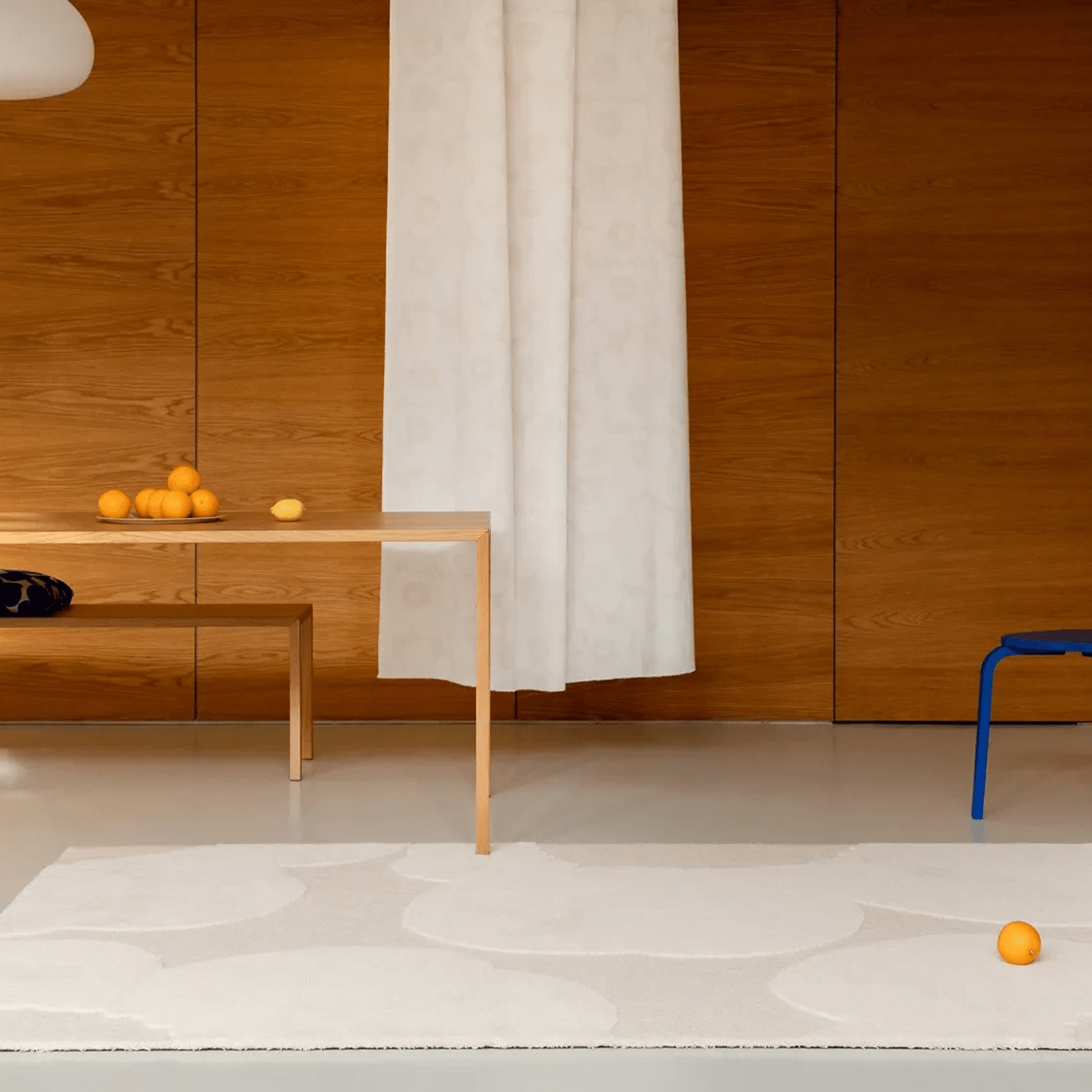 Marimekko Iso Unikko - Natural White | 100% Wool Designer Floor Rug gallery detail image