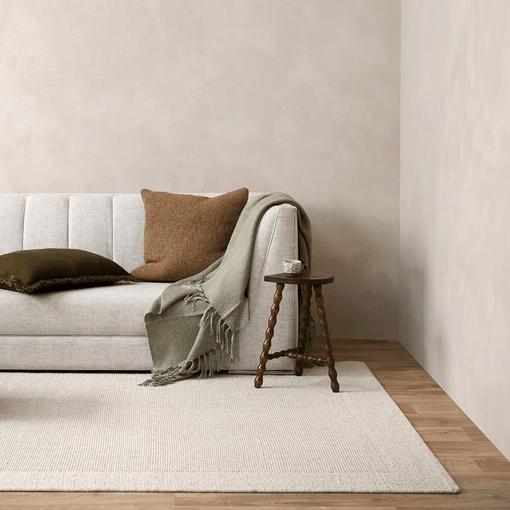 Baya Vermont 100% Wool Rug - Sand gallery detail image