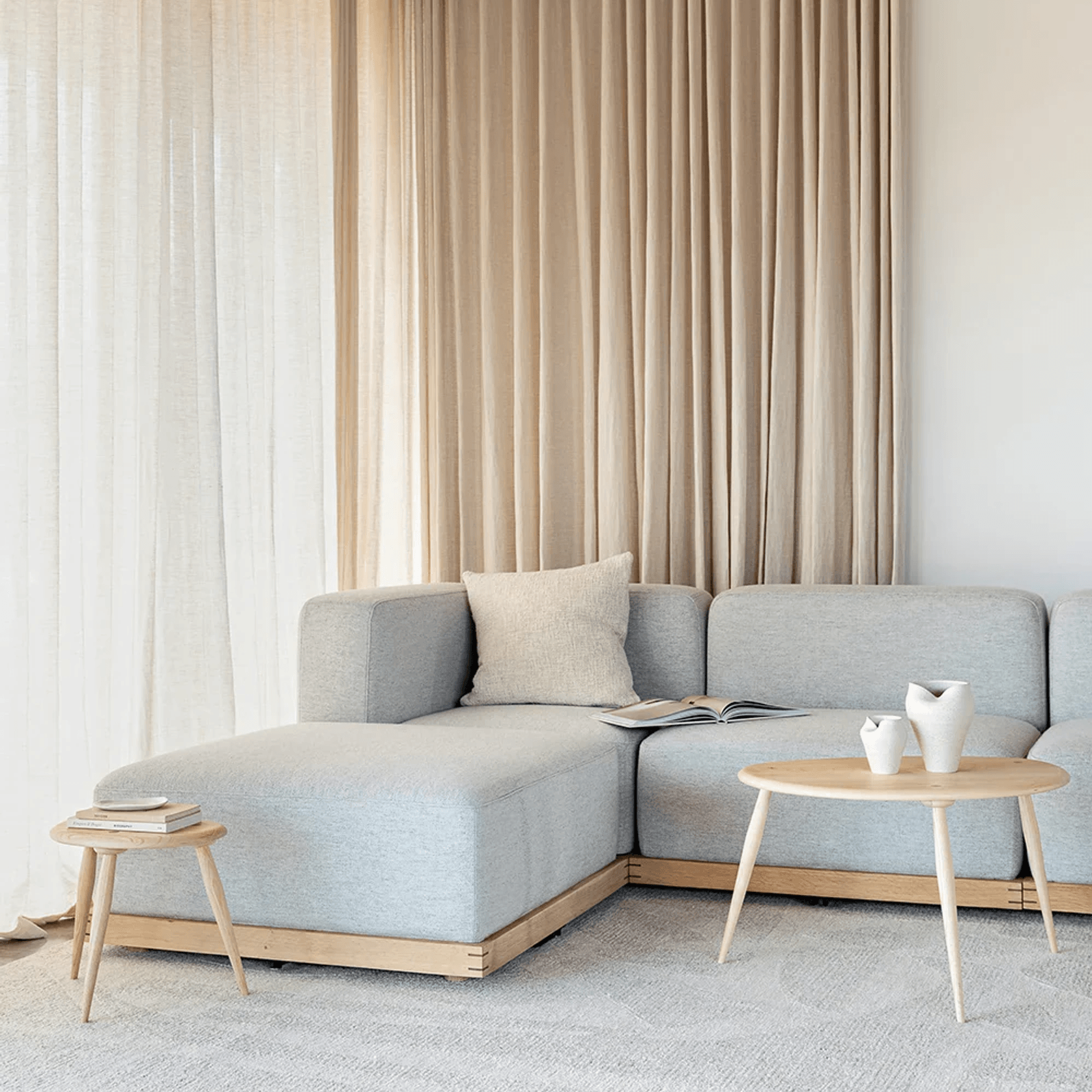 Baya Maya 100% Wool Rug - Oatmeal gallery detail image