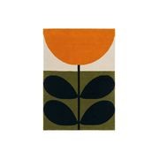 Orla Kiely Stem Rug - Black |  100% Wool Designer Floor Rug gallery detail image