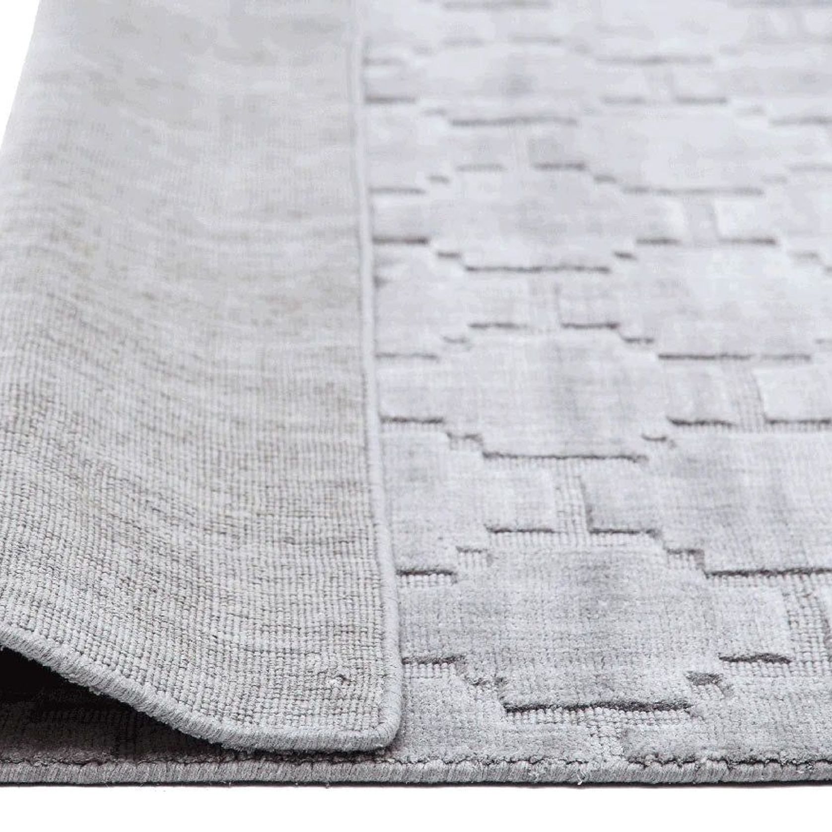 Tribe Home Sanctuary Rug - Grey | 100% Pure Silk gallery detail image