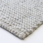 Baya Kansas Handwoven Textured Rug - Oyster/Natural gallery detail image