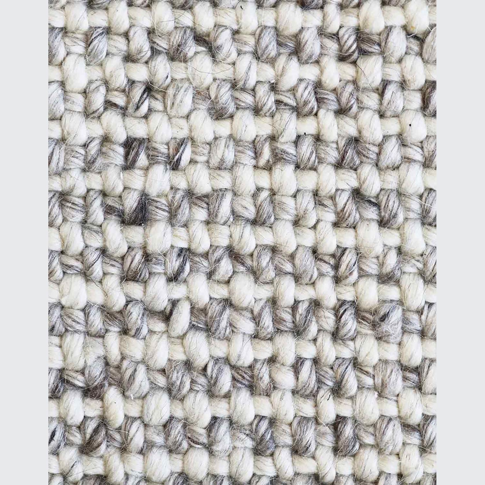 Baya Kansas Handwoven Textured Rug - Oyster/Natural gallery detail image