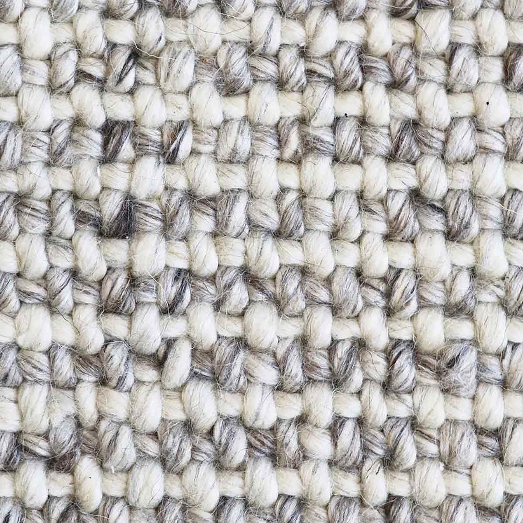 Baya Kansas Handwoven Textured Rug - Oyster/Natural gallery detail image