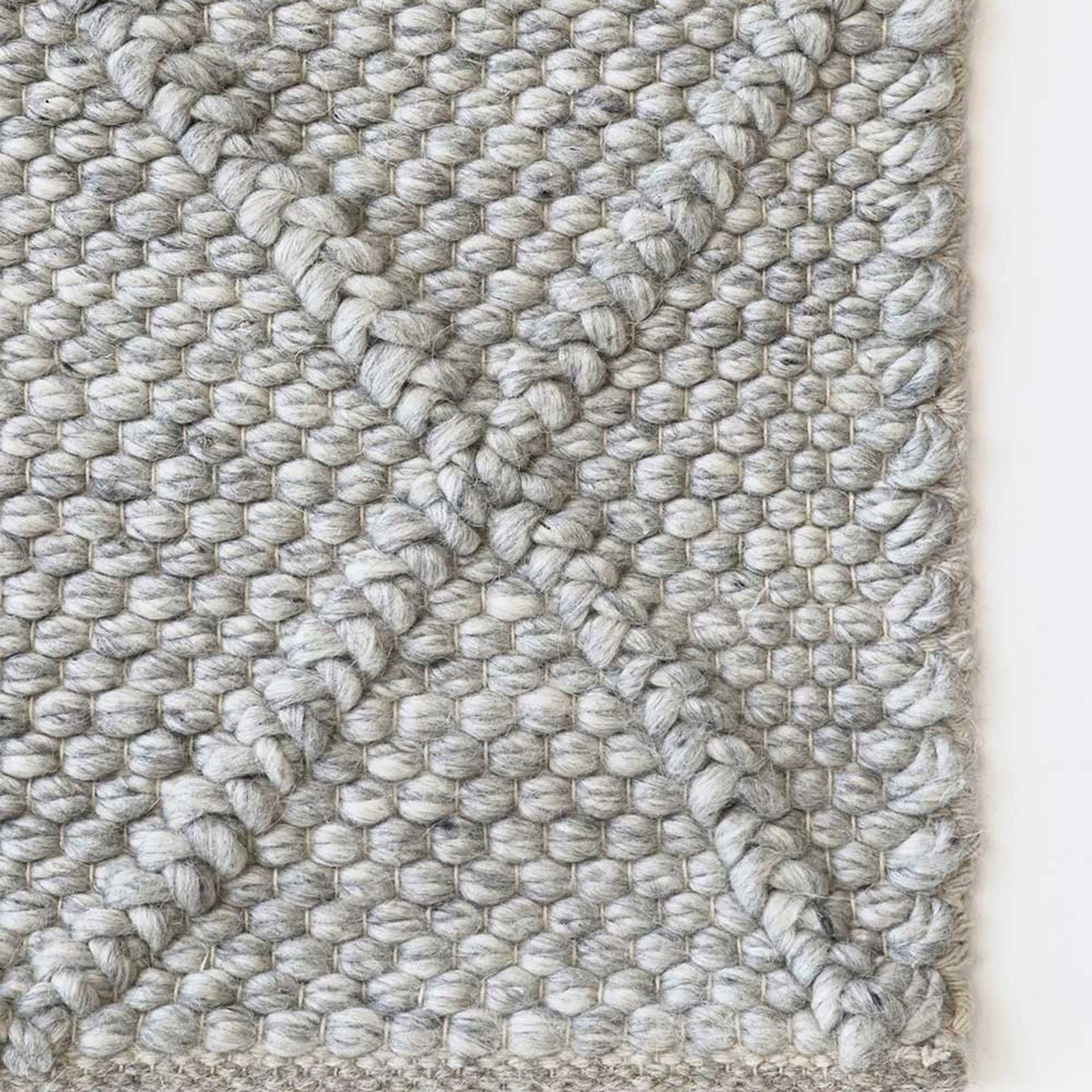 Baya Dakota Handwoven Textured Rug - Silver Birch gallery detail image