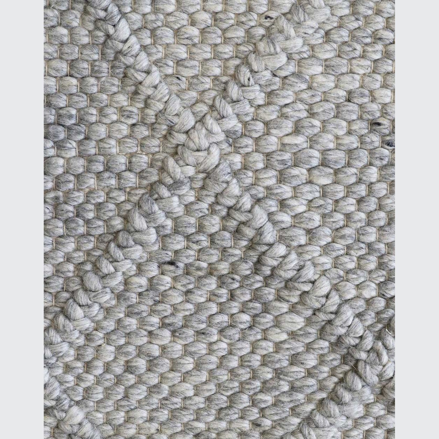 Baya Dakota Handwoven Textured Rug - Silver Birch gallery detail image