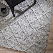 Baya Dakota Handwoven Textured Rug - Silver Birch gallery detail image