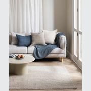 Baya Kansas Handwoven Textured Rug - Oyster/Natural gallery detail image