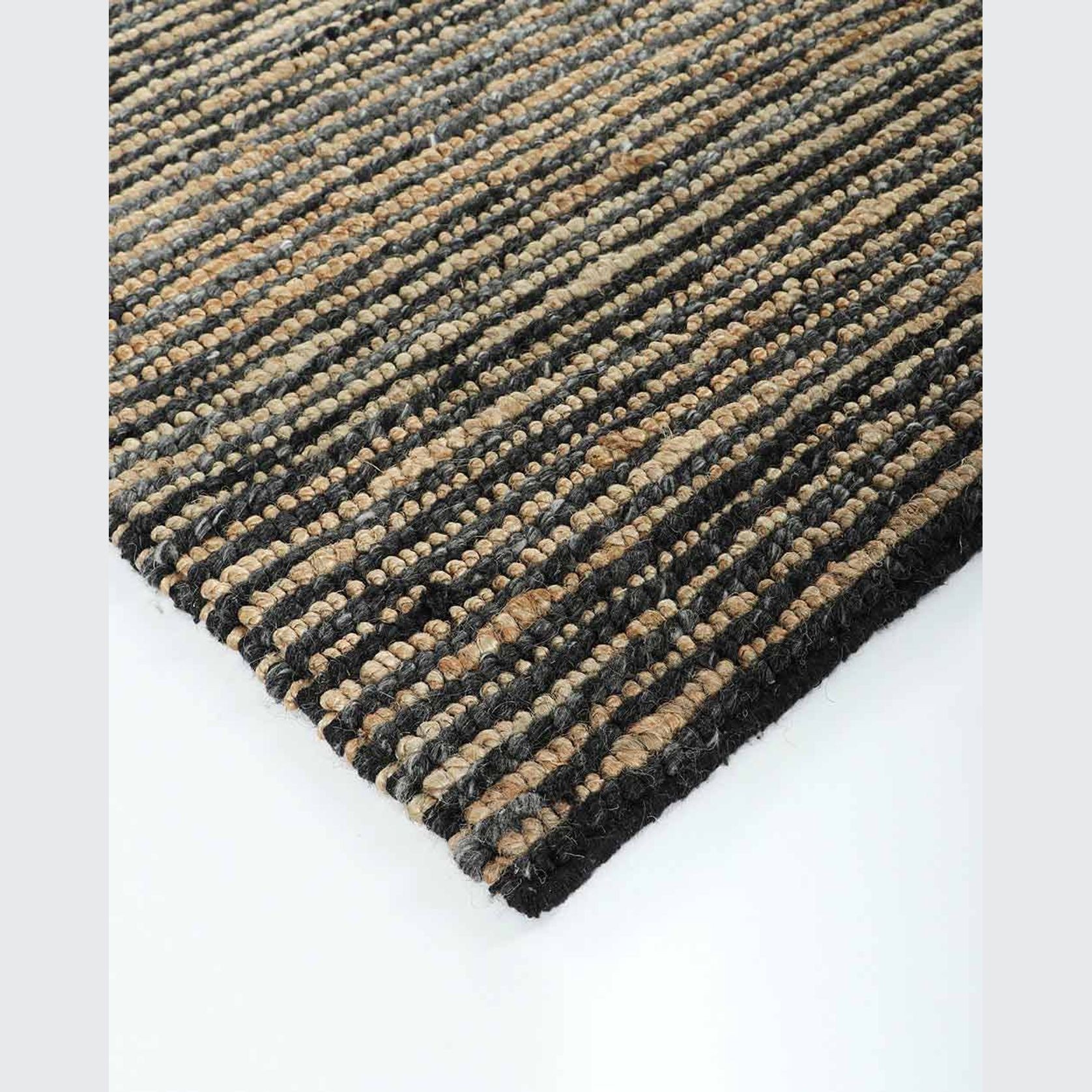 Baya Lima Floor Rug - Charcoal/Natural | Jute and Wool Blend gallery detail image