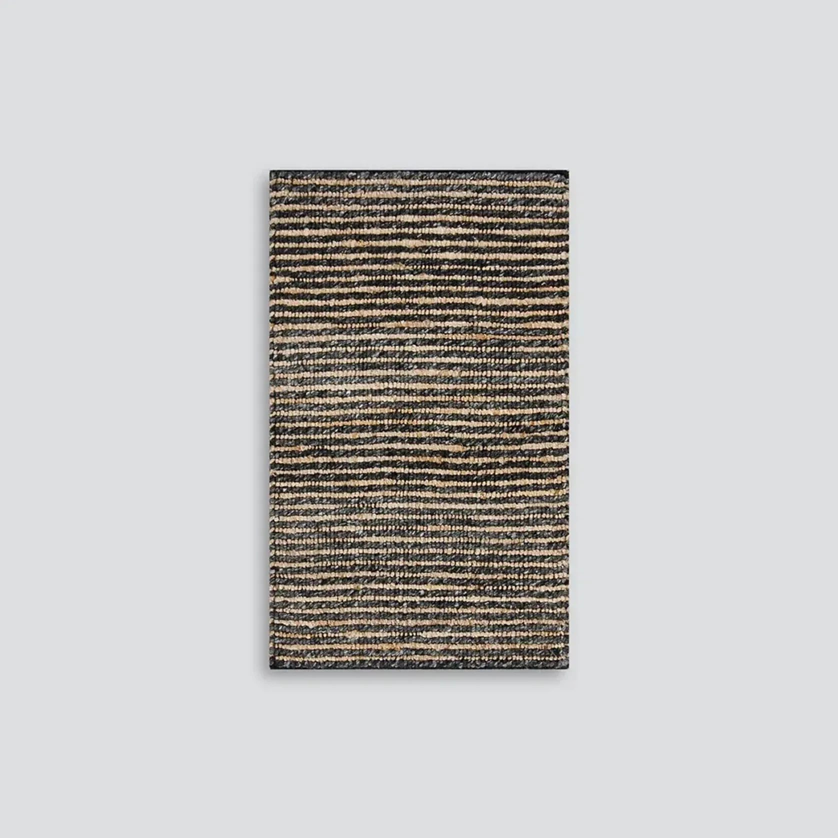 Baya Lima Entrance Mat - Charcoal/Natural | 50% Wool, 50% Jute gallery detail image