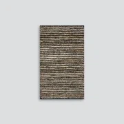 Baya Lima Entrance Mat - Charcoal/Natural | 50% Wool, 50% Jute gallery detail image