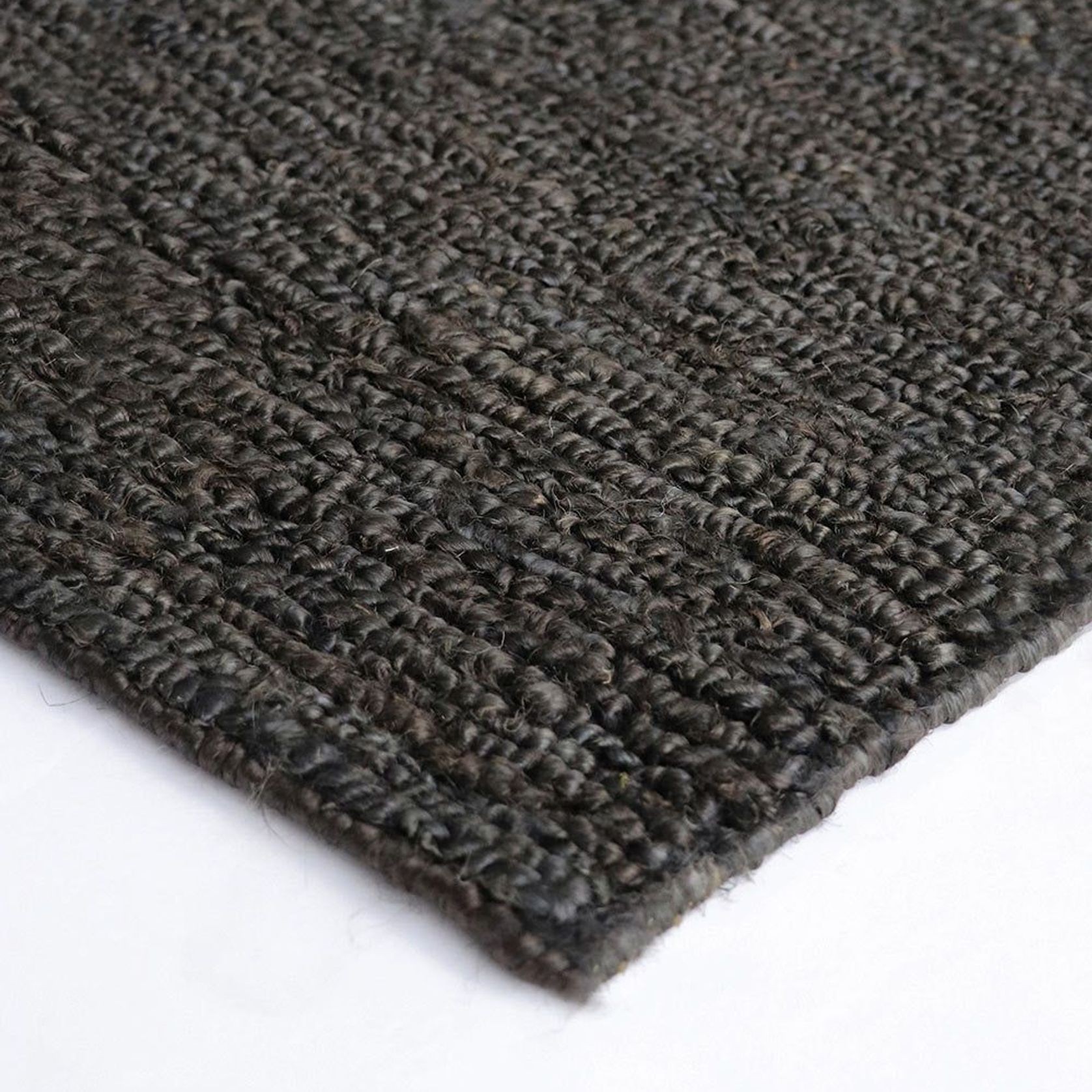 Baya Madagascar 100% Hemp Floor Rug - Licorice gallery detail image