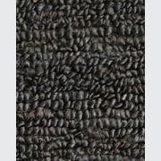 Baya Madagascar 100% Hemp Floor Rug - Licorice gallery detail image