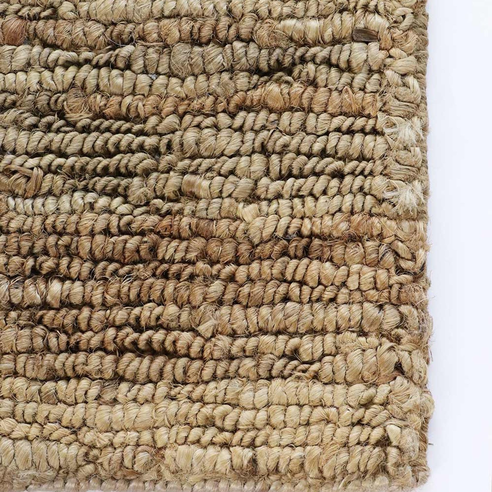 Baya Madagascar 100% Hemp Floor Rug - Natural Brown gallery detail image