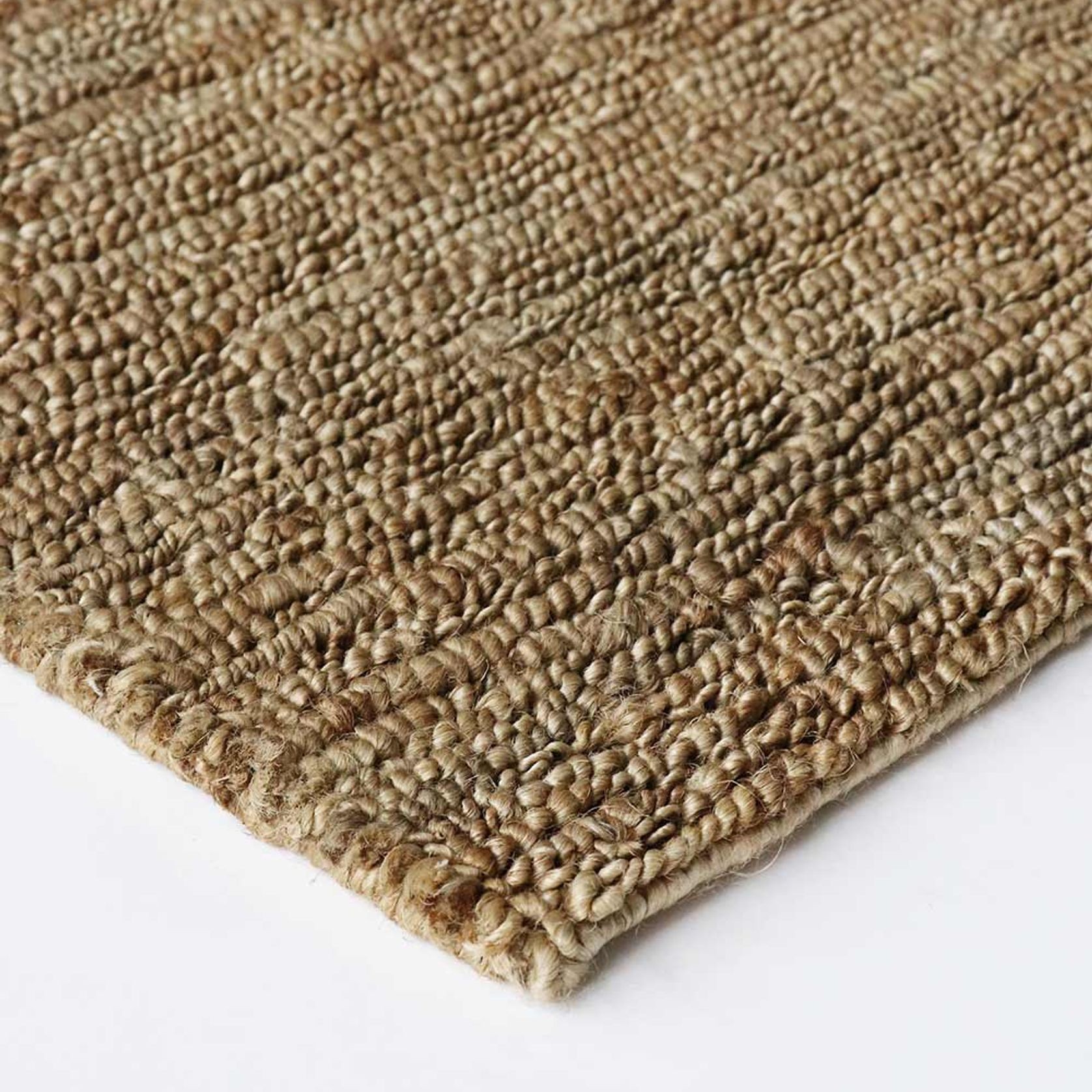Baya Madagascar 100% Hemp Floor Rug - Natural Brown gallery detail image