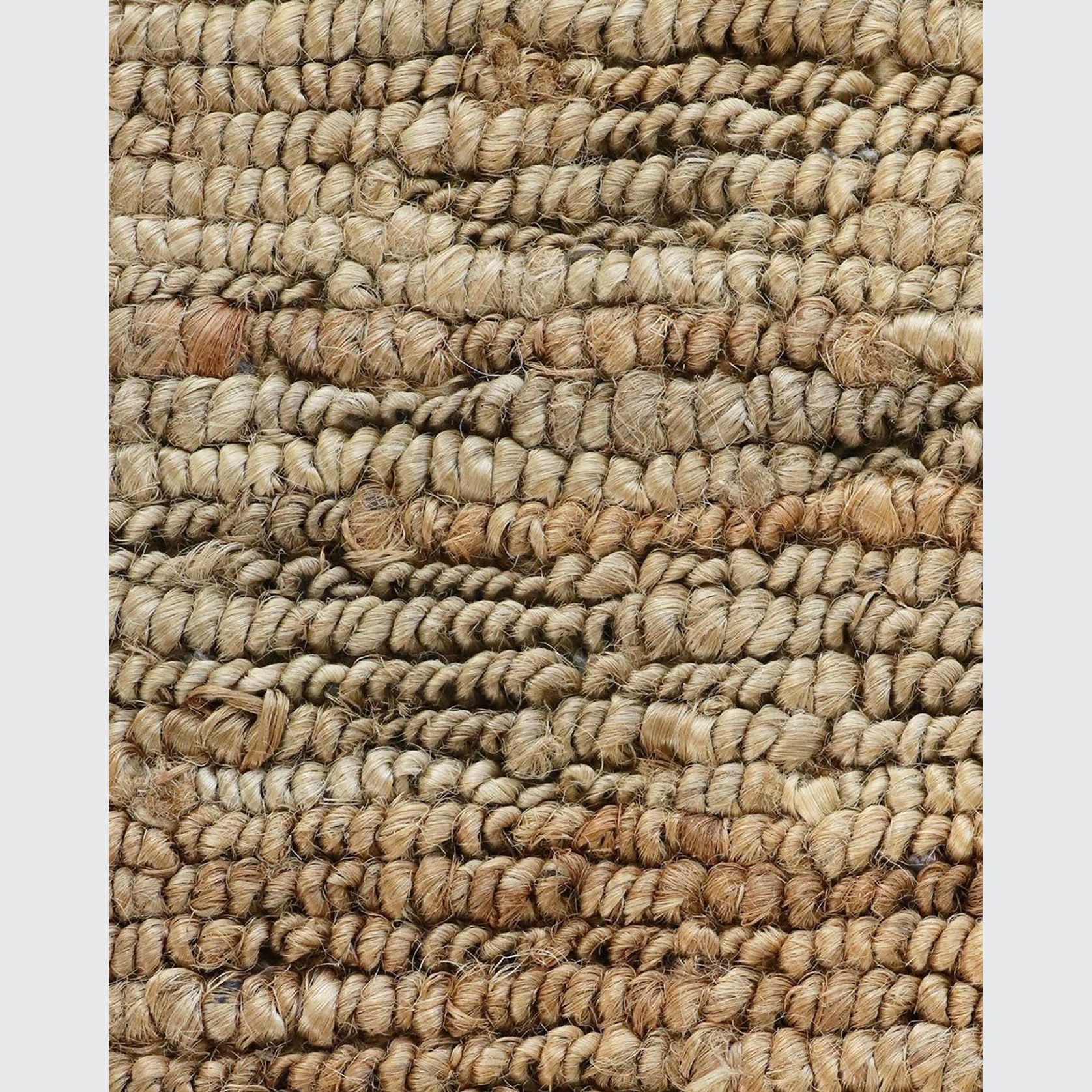 Baya Madagascar 100% Hemp Floor Rug - Natural Brown gallery detail image