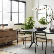 Mid-Century Heathered Basketweave Wool Rug gallery detail image