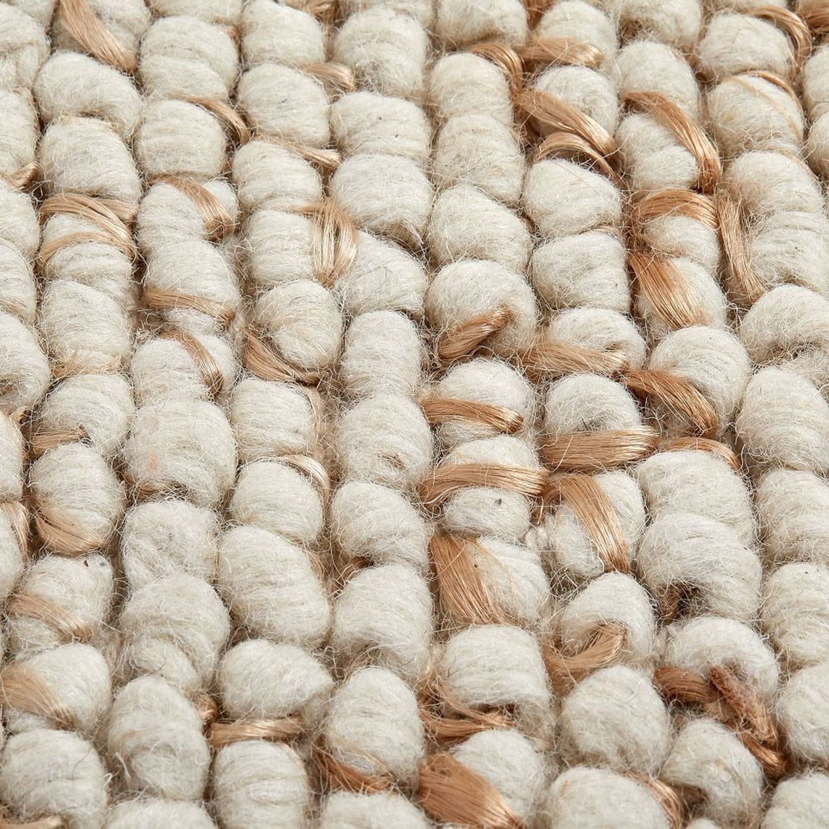 Mini Pebble Wool Jute Rug gallery detail image