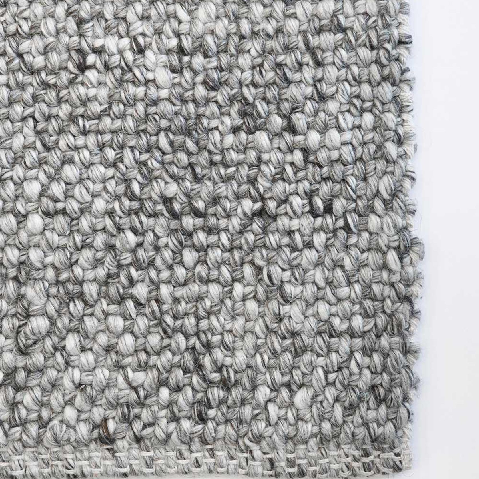 Baya Nebraska Handwoven Textured Rug - Ash gallery detail image