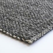 Baya Nebraska Handwoven Textured Rug - Charcoal gallery detail image
