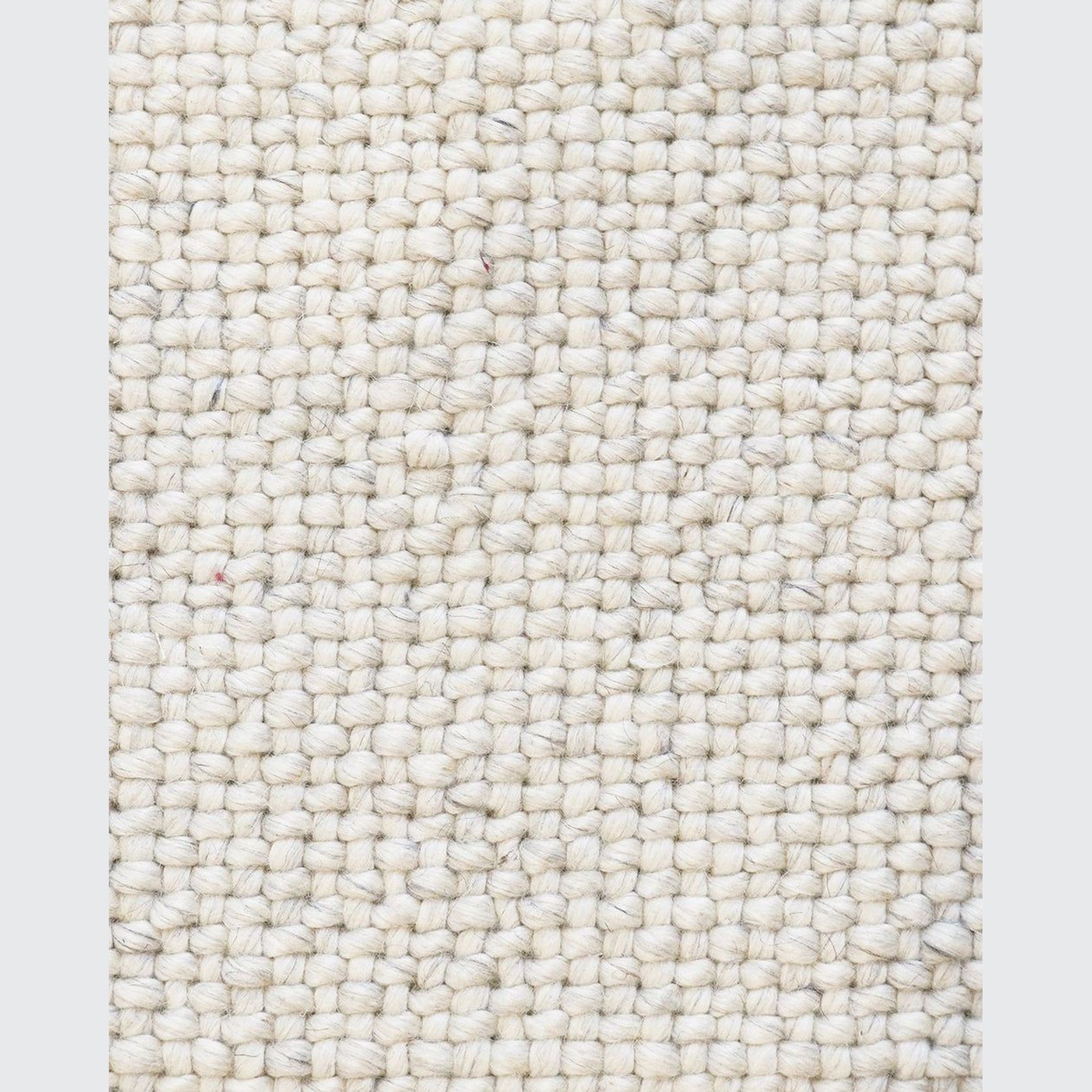 Baya Nebraska Handwoven Textured Rug - Natural White gallery detail image