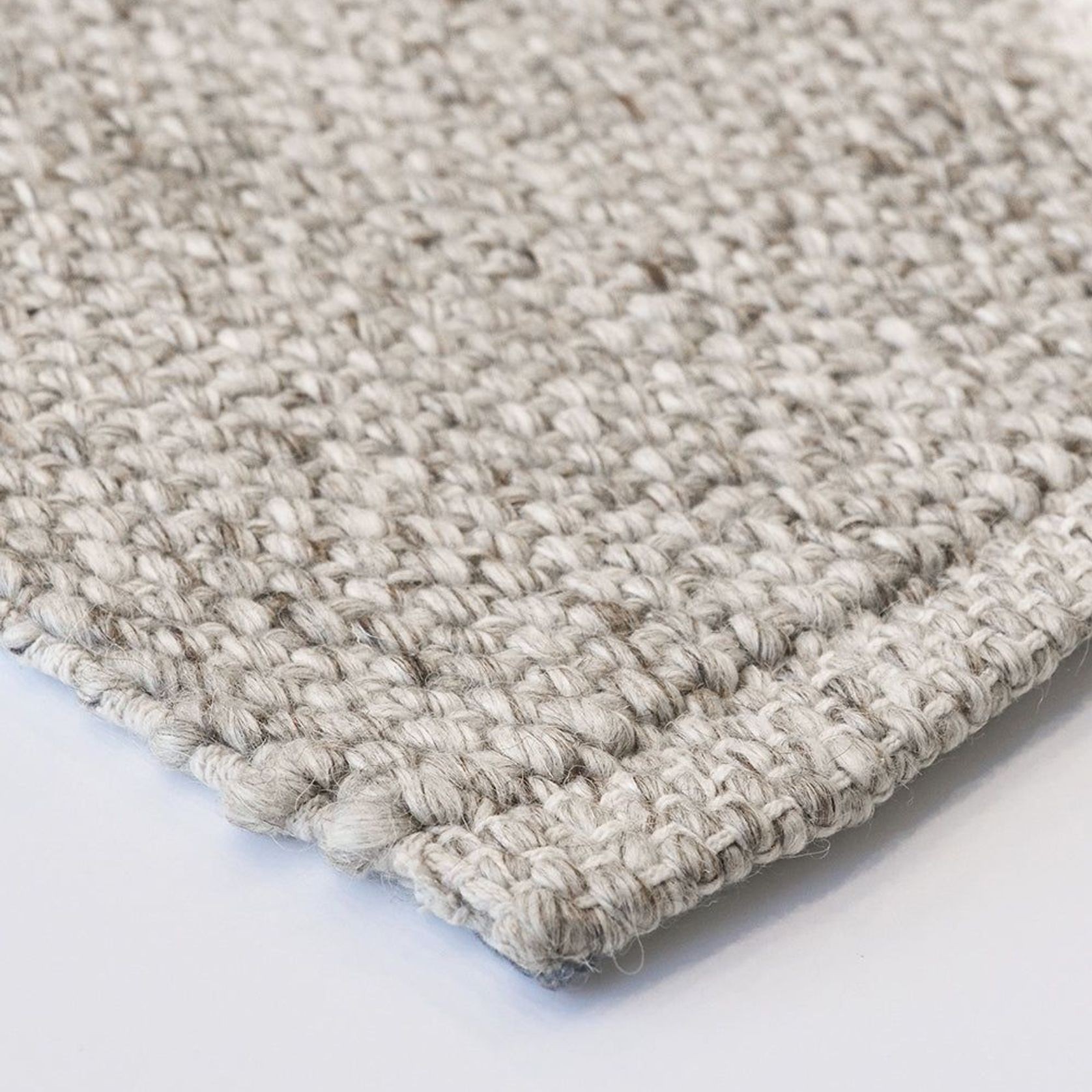 Baya Nebraska Handwoven Textured Rug - Pebble gallery detail image