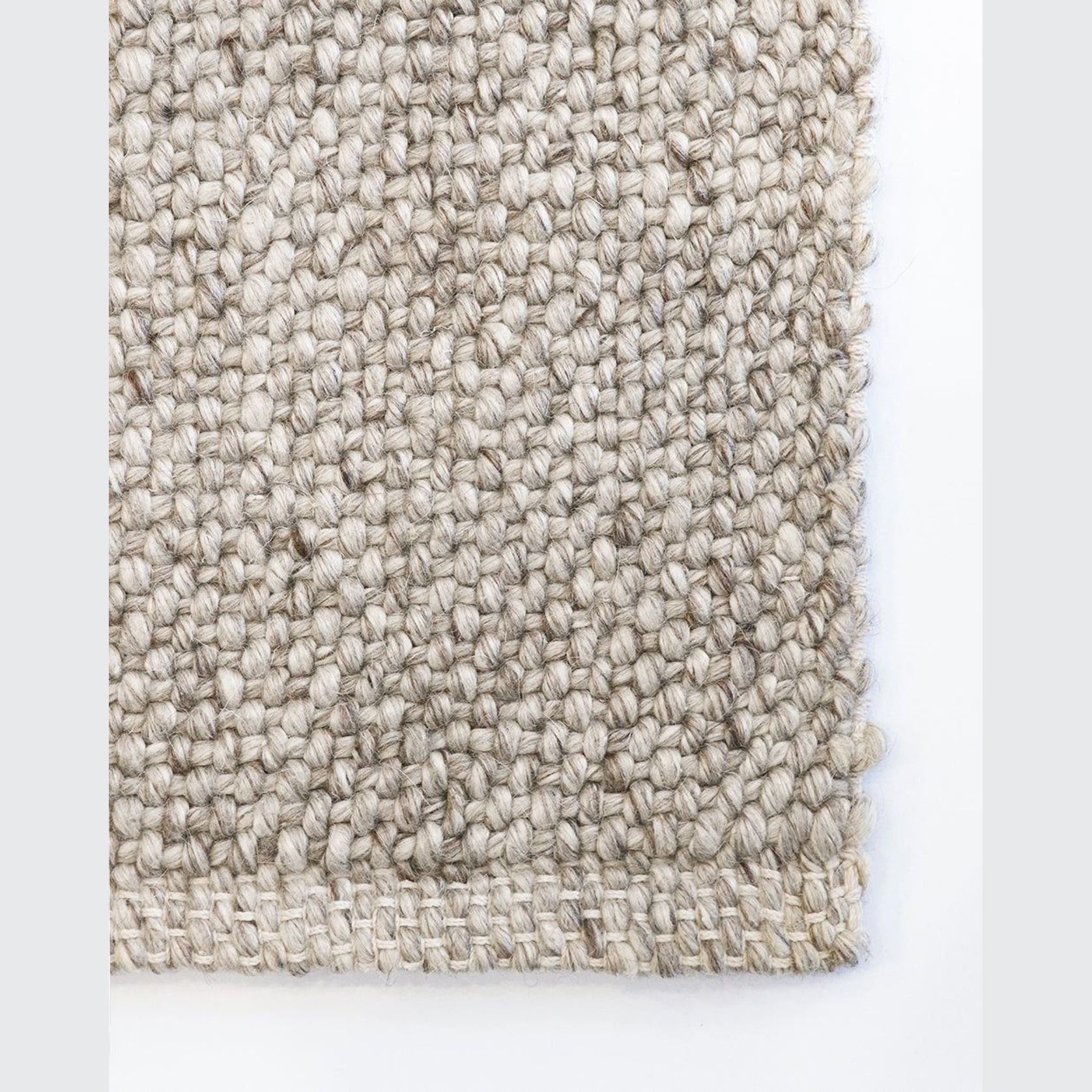 Baya Nebraska Handwoven Textured Rug - Pebble gallery detail image