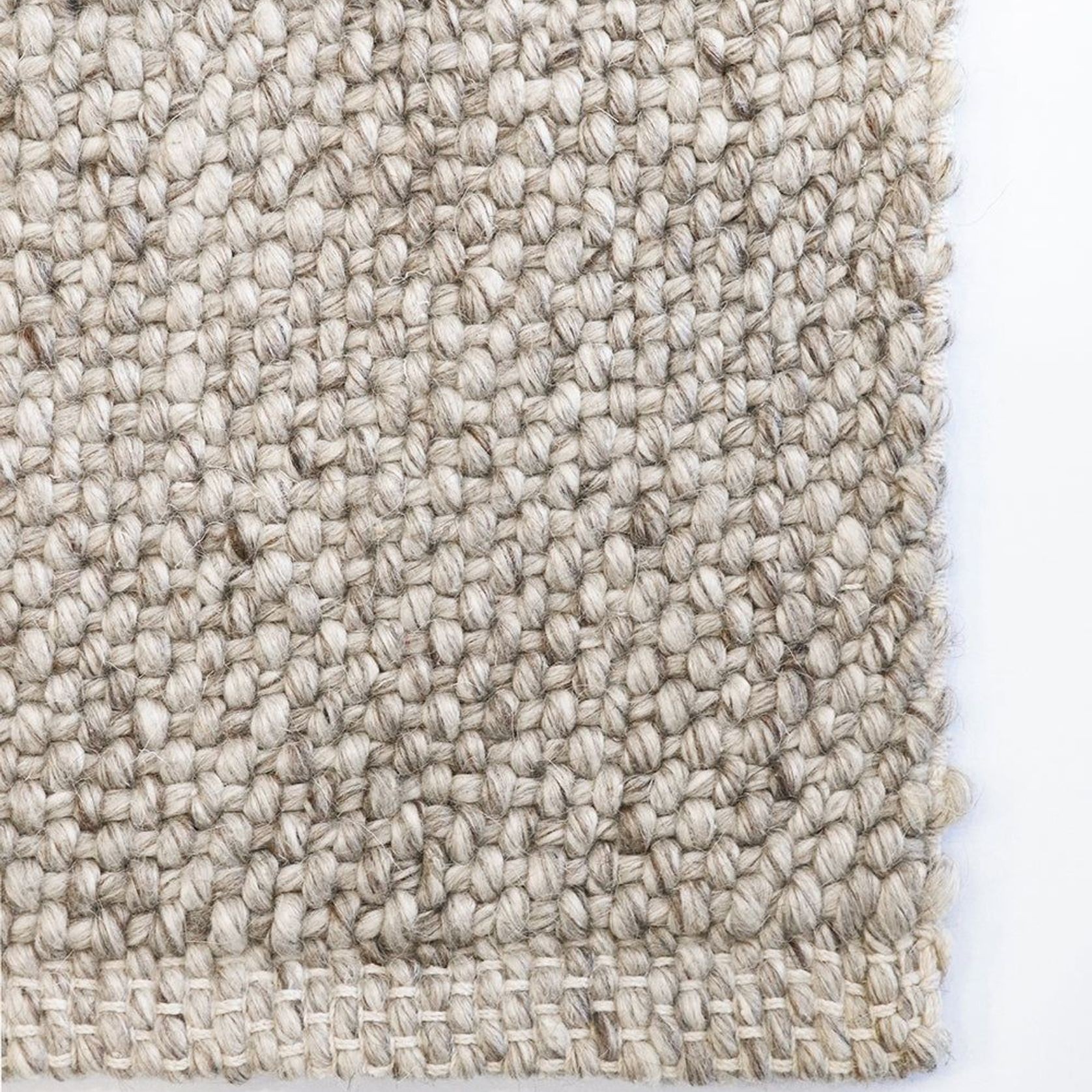 Baya Nebraska Handwoven Textured Rug - Pebble gallery detail image