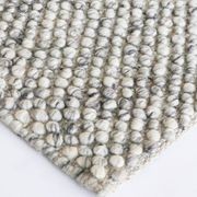 Baya Roxburgh Handwoven Loop Pile Rug - Flint Grey gallery detail image