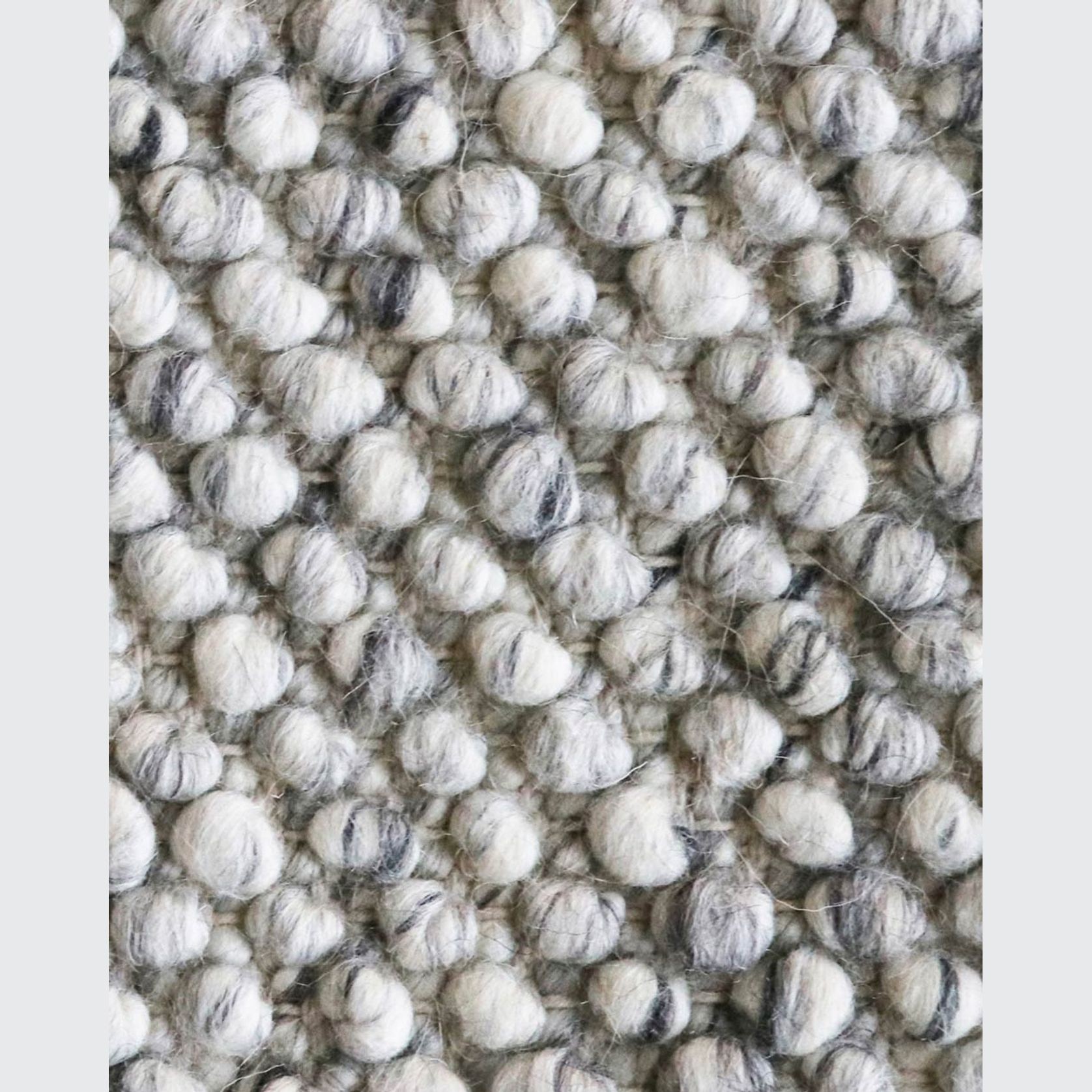 Baya Roxburgh Handwoven Loop Pile Rug - Flint Grey gallery detail image