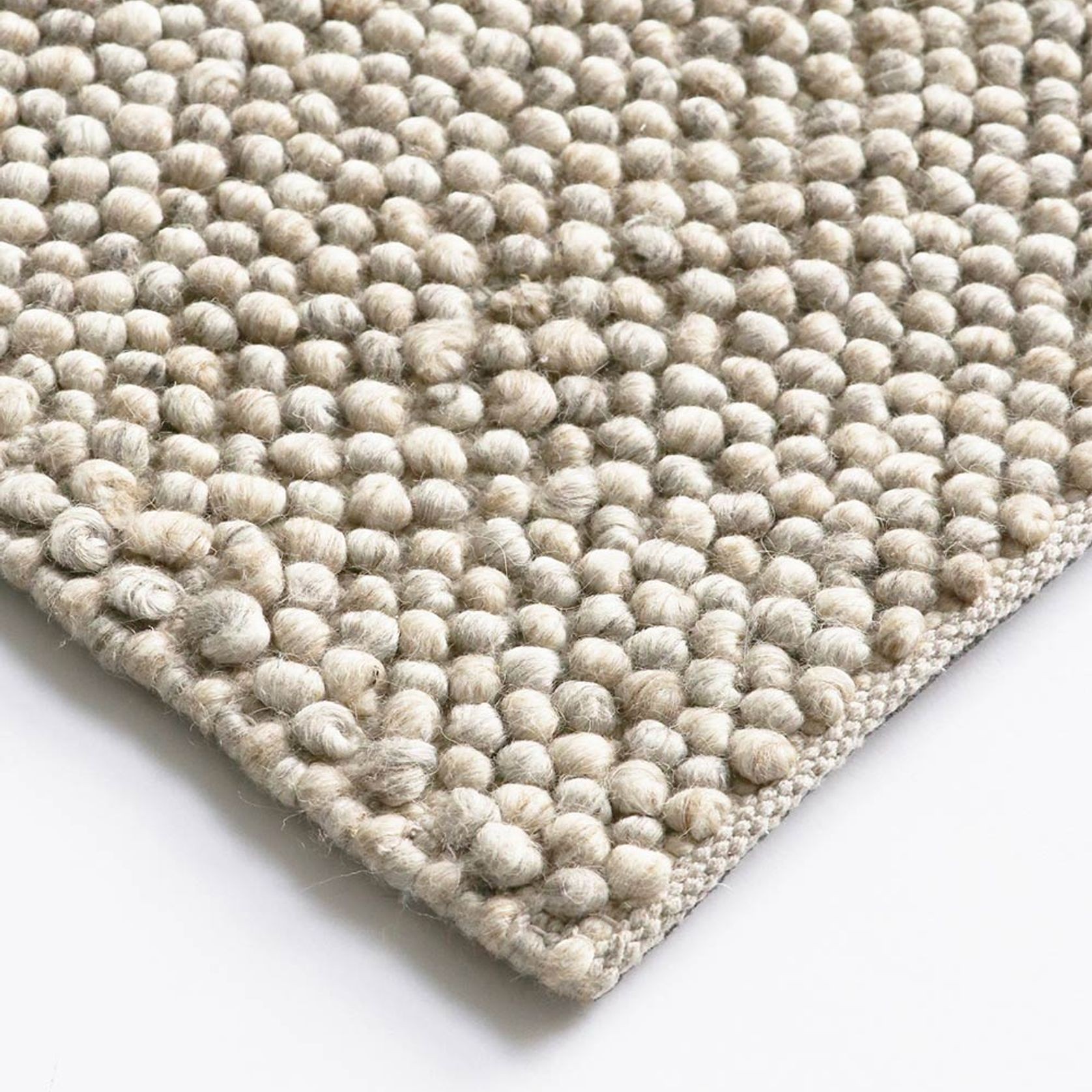 Baya Roxburgh Handwoven Loop Pile Rug - Parchment gallery detail image