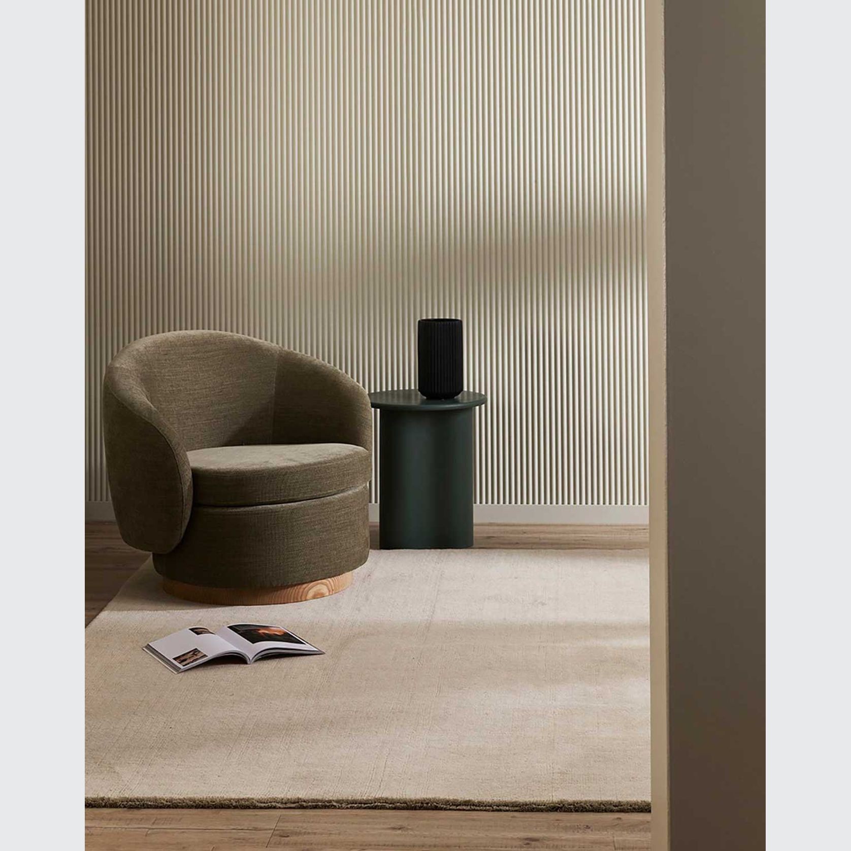 Baya Sandringham 100% NZ Wool Rug - Fog gallery detail image