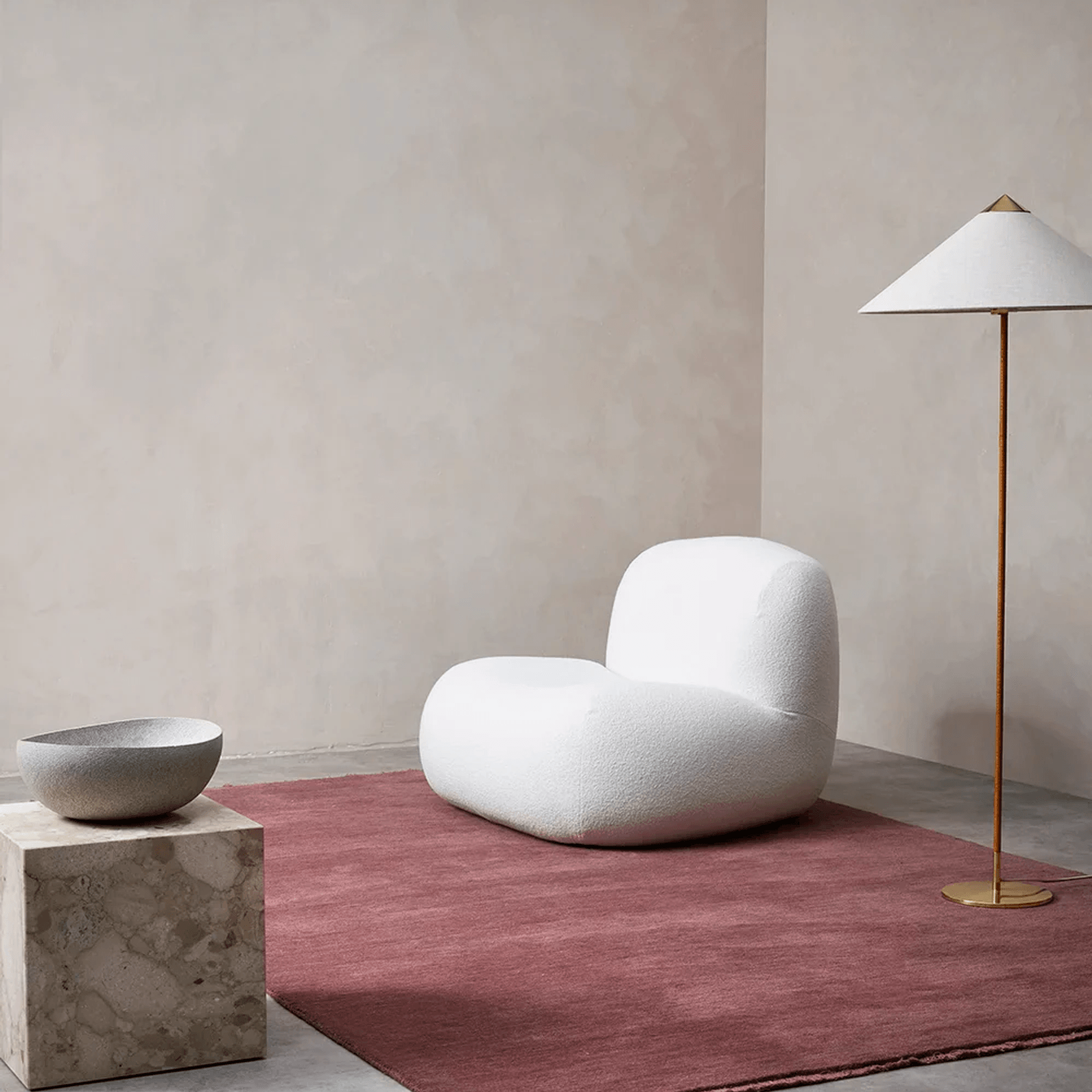 Baya Sandringham 100% NZ Wool Rug - Merlot gallery detail image